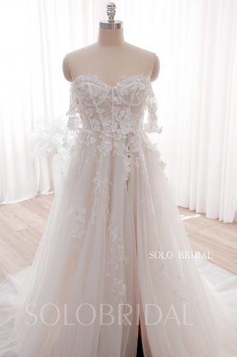 Blush A line Light Wedding Dress DPP_0001