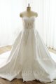 Ivory A Line Sweetheart Royal Train Wedding Dress DPP_0028