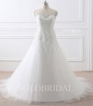 Ivory sweetheart strapless a line wedding dress E302721