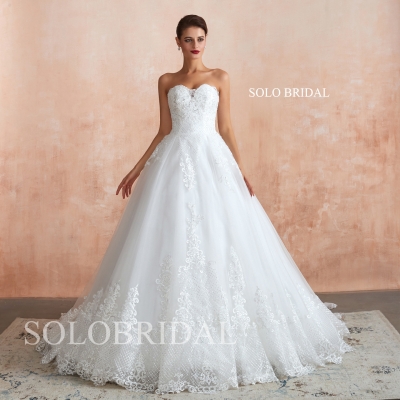 Ivory sweetheart a line wedding dress N393671