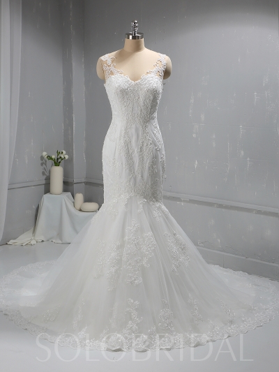 Ivory Mermaid New Design Lace Bridal Gown 724A5026a