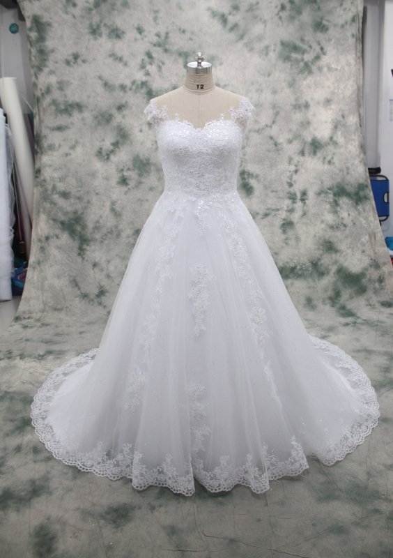 Sequin Wedding Dress A Line Lace Fb 038 2018 Special Off Dresses