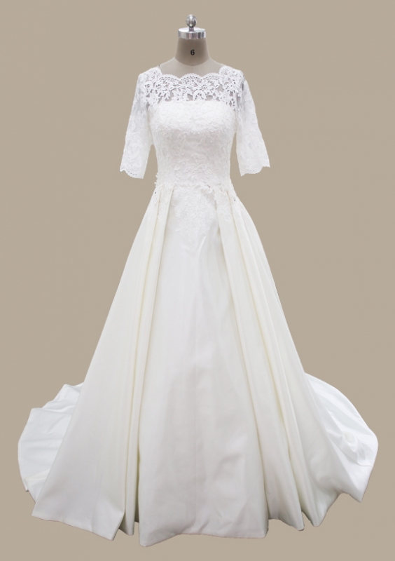 High End Quality Bridal Gown 2017 Hot Sale Wedding Dress Solo