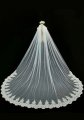 Catherdral Length Veil Ivory Color V-033