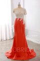 One Shoulder Heavy Crystal Beading Sheath Prom Dresses DPP_0101