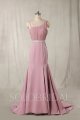 Blush Pink Bridemaid Dresses with Train 724A6416s