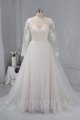 Champagne color Wedding Dress Tulle Skirt 724A2081a