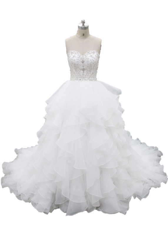 Full Beaded Bodice Ruffle Skirt Ball Gown Dress Fb 038 Hot Full Beaded Bodice Ruffle Skirt Ball Gown Dress Fb 038 Hot Wedding Dresses