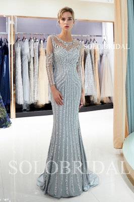 Luxury beading lines proom dress J726981