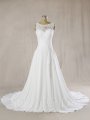 Ivory Chiffon Wedding Dress A Line Summer 724A6754s