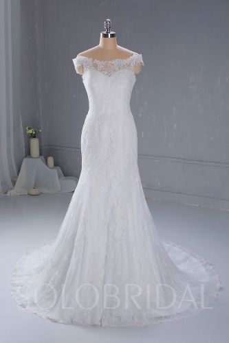 White Mermaid Wedding Dress Trendy Design 724A3301a