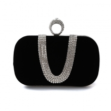 Velvet Women handbag Bride party bag/cluthes