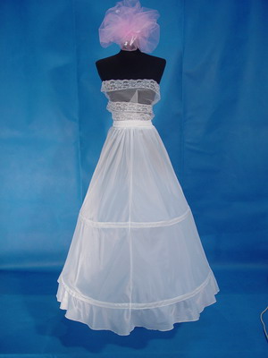 2 hoops crinoline petticoat